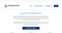 Desktop Screenshot of morehouslegal.com