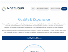 Tablet Screenshot of morehouslegal.com